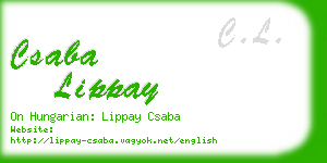csaba lippay business card